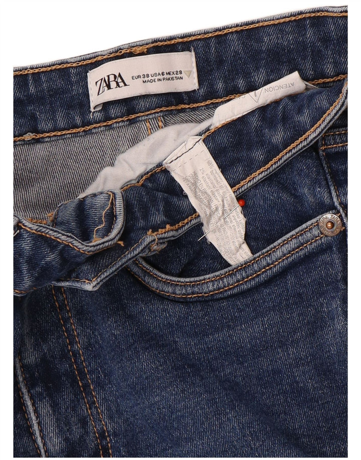 Zara Γυναικείο Τζιν μποτάκι EU 38 Small W28 L26 Blue