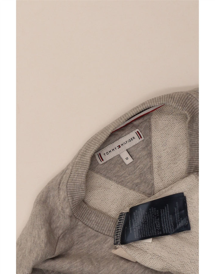 Tommy Hilfiger Boys Graphic Φούτερ Jumper 11-12 ετών με γκρι φλιτζάνια