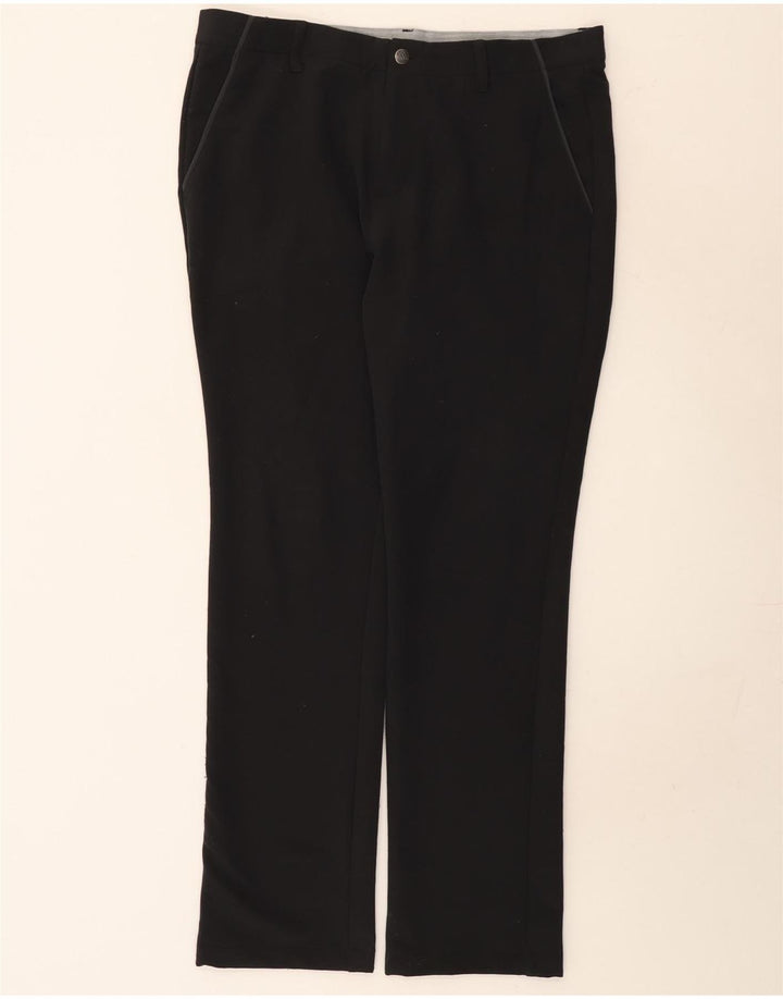 Ανδρικό ίσιο παντελόνι Chino Adidas W34 L32 Μαύρο πολυεστέρα