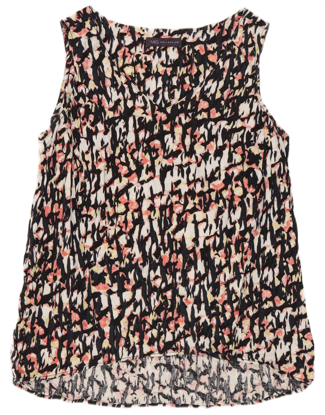 Marks & Spencer Γυναικεία μπλούζα με αφηρημένο σχέδιο Top 10 Small πολύχρωμη