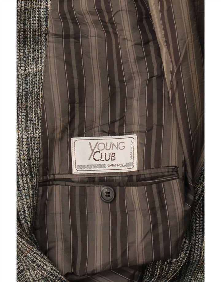 Vintage Ανδρικό σακάκι με 2 κουμπιά σακάκι UK 38 Medium Grey Check