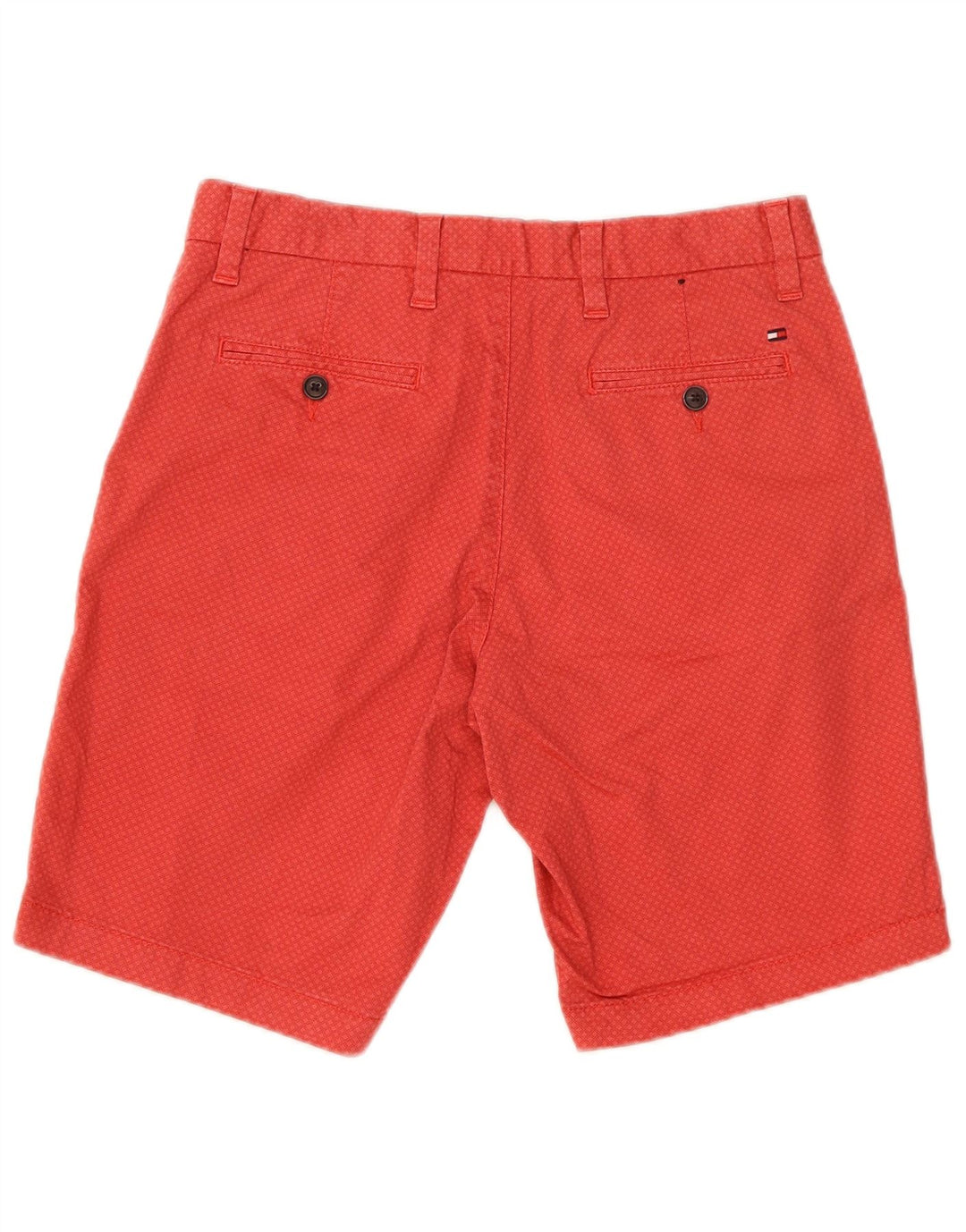 Tommy Hilfiger Ανδρικό σορτς Chino Brooklyn W30 Μεσαίο κόκκινο γεωμετρικό