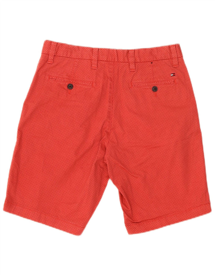 Tommy Hilfiger Ανδρικό σορτς Chino Brooklyn W30 Μεσαίο κόκκινο γεωμετρικό