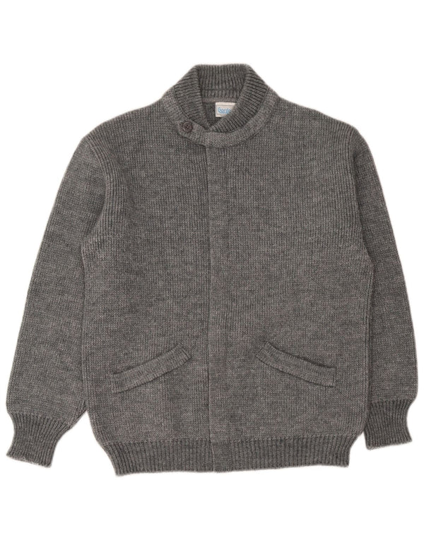 Ανδρικό πουλόβερ Gordon Cardigan Μικρό Γκρι Μαλλί