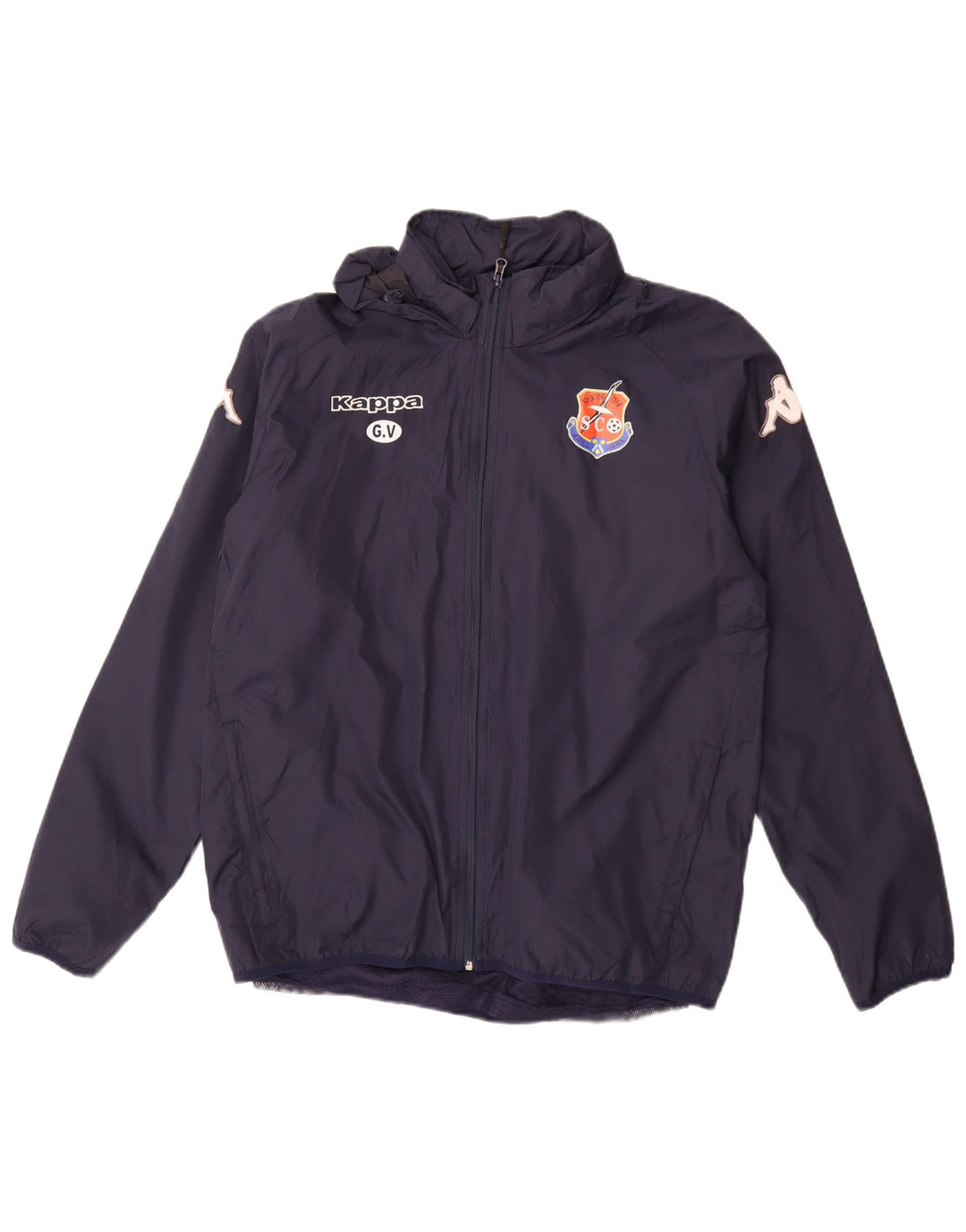 Ανδρική αθλητική φόρμα με κουκούλα KAPPA Top Jacket Medium Navy Blue Polyester