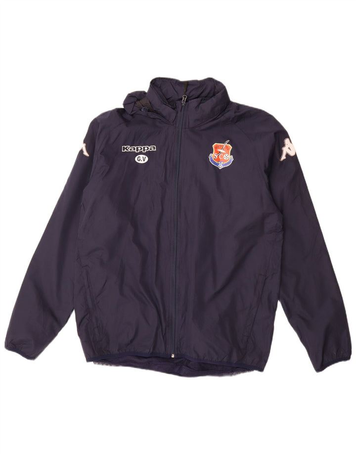 Ανδρική αθλητική φόρμα με κουκούλα KAPPA Top Jacket Medium Navy Blue Polyester