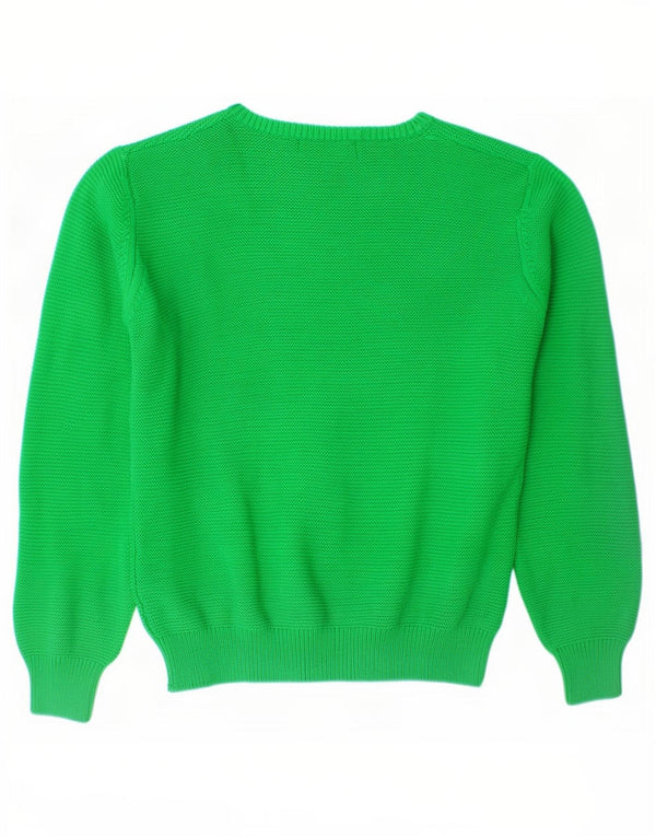 Harmont & Blaine Boys Boat Neck Jumper πουλόβερ 7-8 ετών Πράσινο βαμβακερό