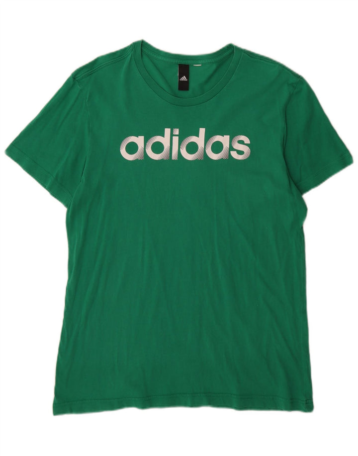 Ανδρικό γραφικό T-Shirt Adidas Top Μεσαίο πράσινο
