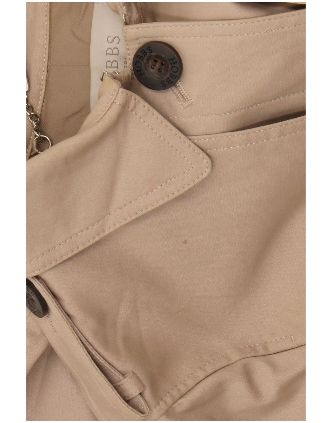 Hobbs Γυναικεία καμπαρντίνα UK 10 Small Beige Cotton