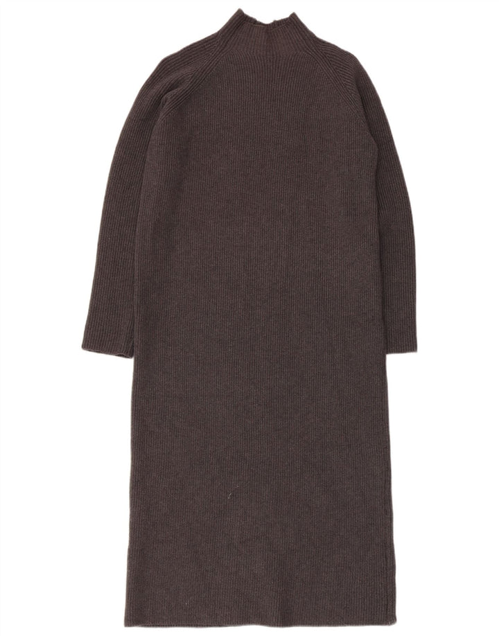Zara Γυναικείο Jumper Φόρεμα UK 10 Small Grey