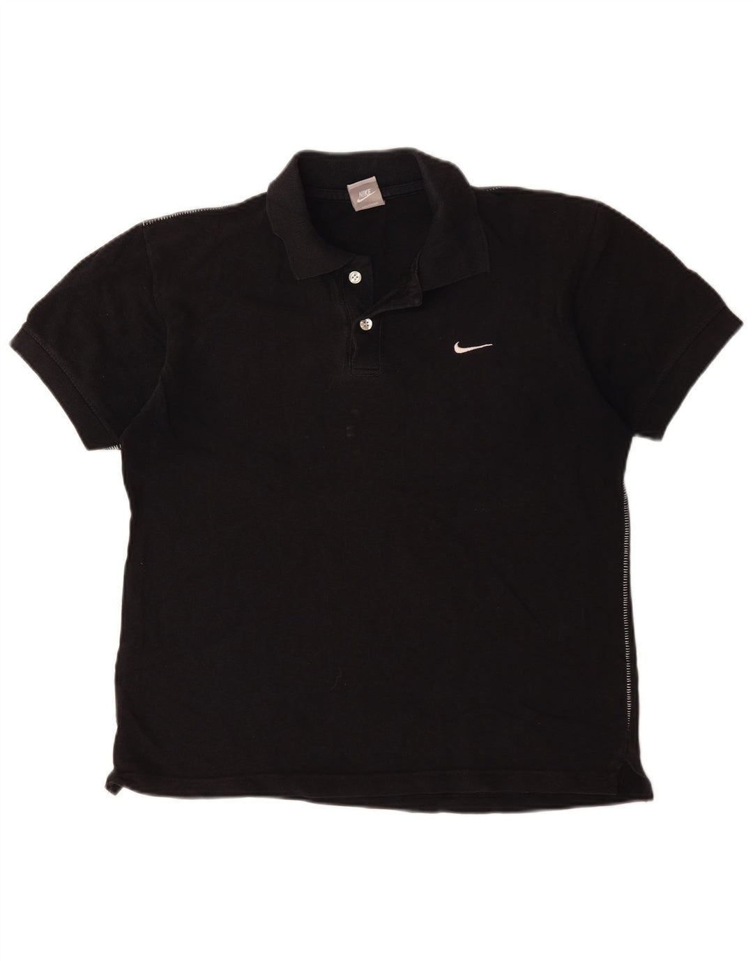 Γυναικείο μπλουζάκι πόλο Nike UK 10/12 μεσαίο μαύρο βαμβακερό