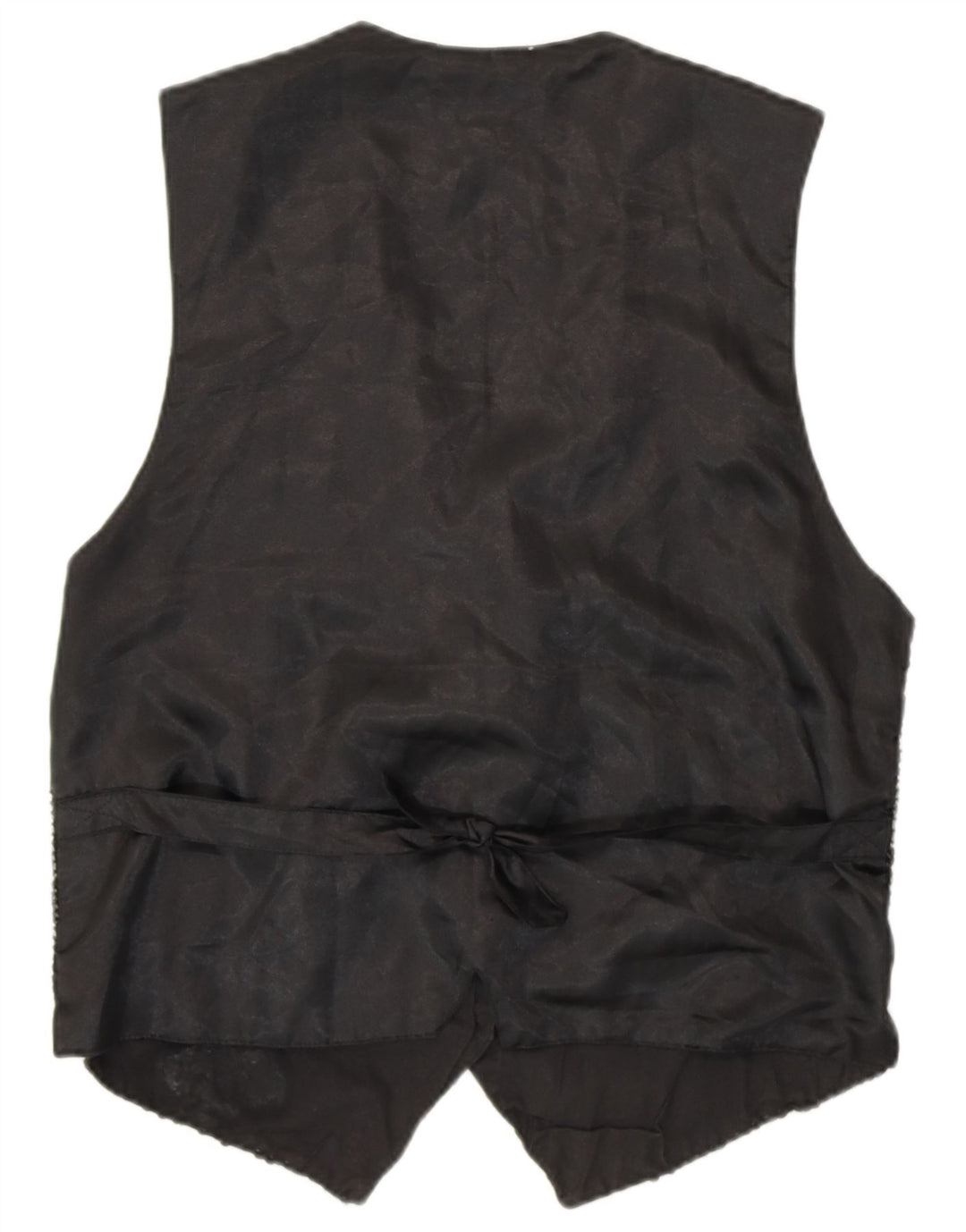 Γυναικείο γιλέκο με παγιέτα VINTAGE UK 14 μεσαίο μαύρο βαμβακερό 80s