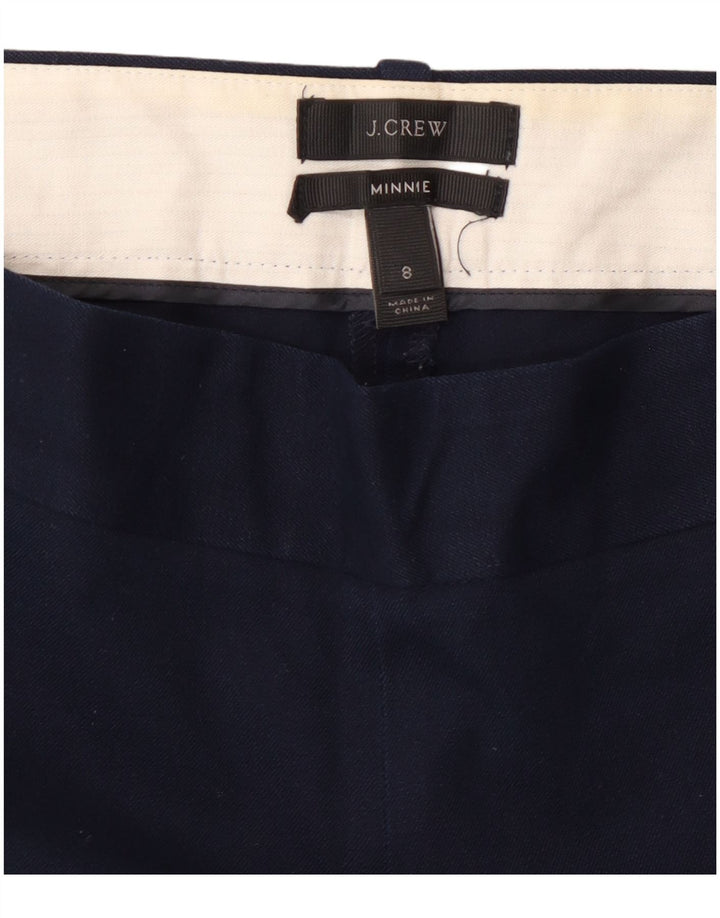J. CREW Γυναικείο Minnie Slim Cropped Παντελόνι US 8 Medium W30 L26 Navy Blue