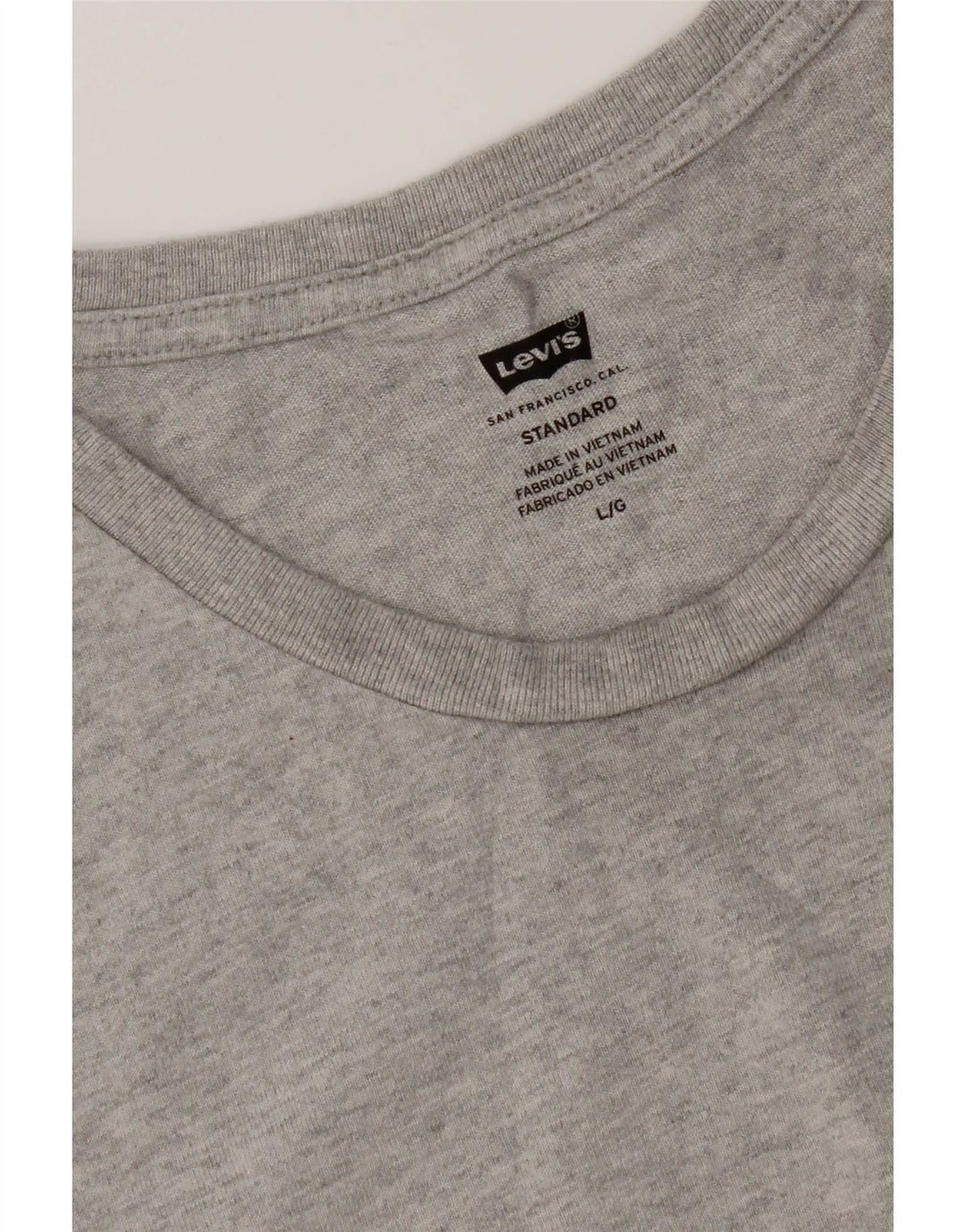Ανδρικό T-Shirt Levi's Top μεγάλο γκρι βαμβακερό
