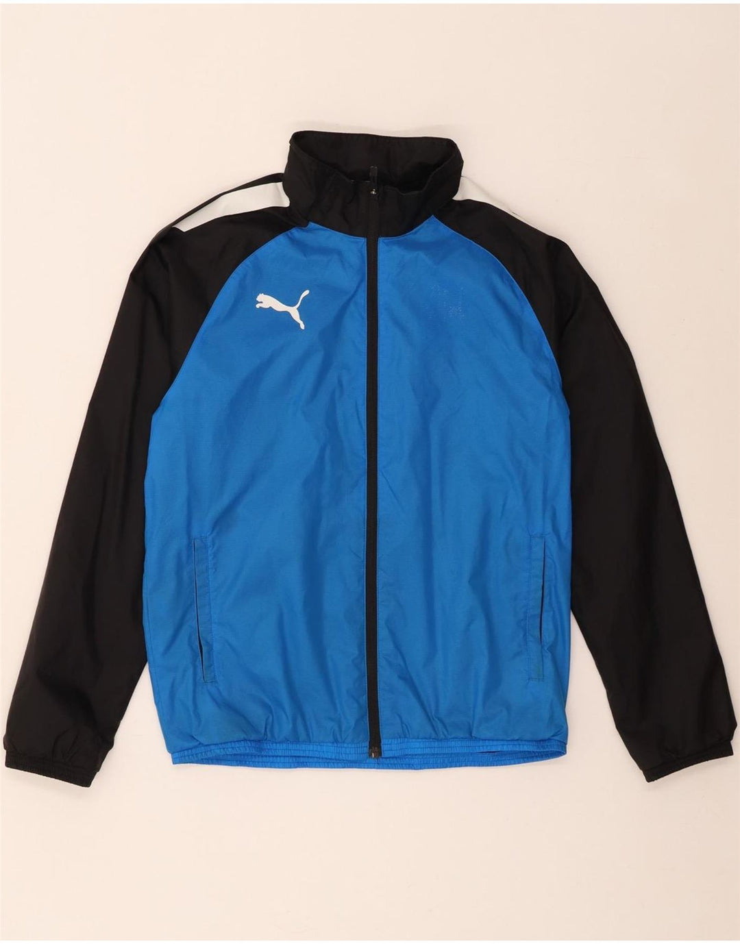 Μπουφάν Puma Boys αθλητική φόρμα 13-14 ετών Μπλε νάιλον χρώματος