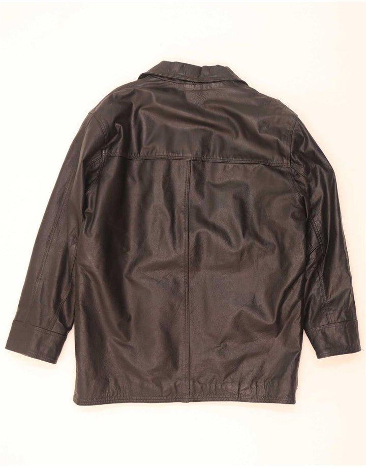 Ανδρικό Δερμάτινο Μπουφάν Shelter Bay UK 42 XL Μαύρο