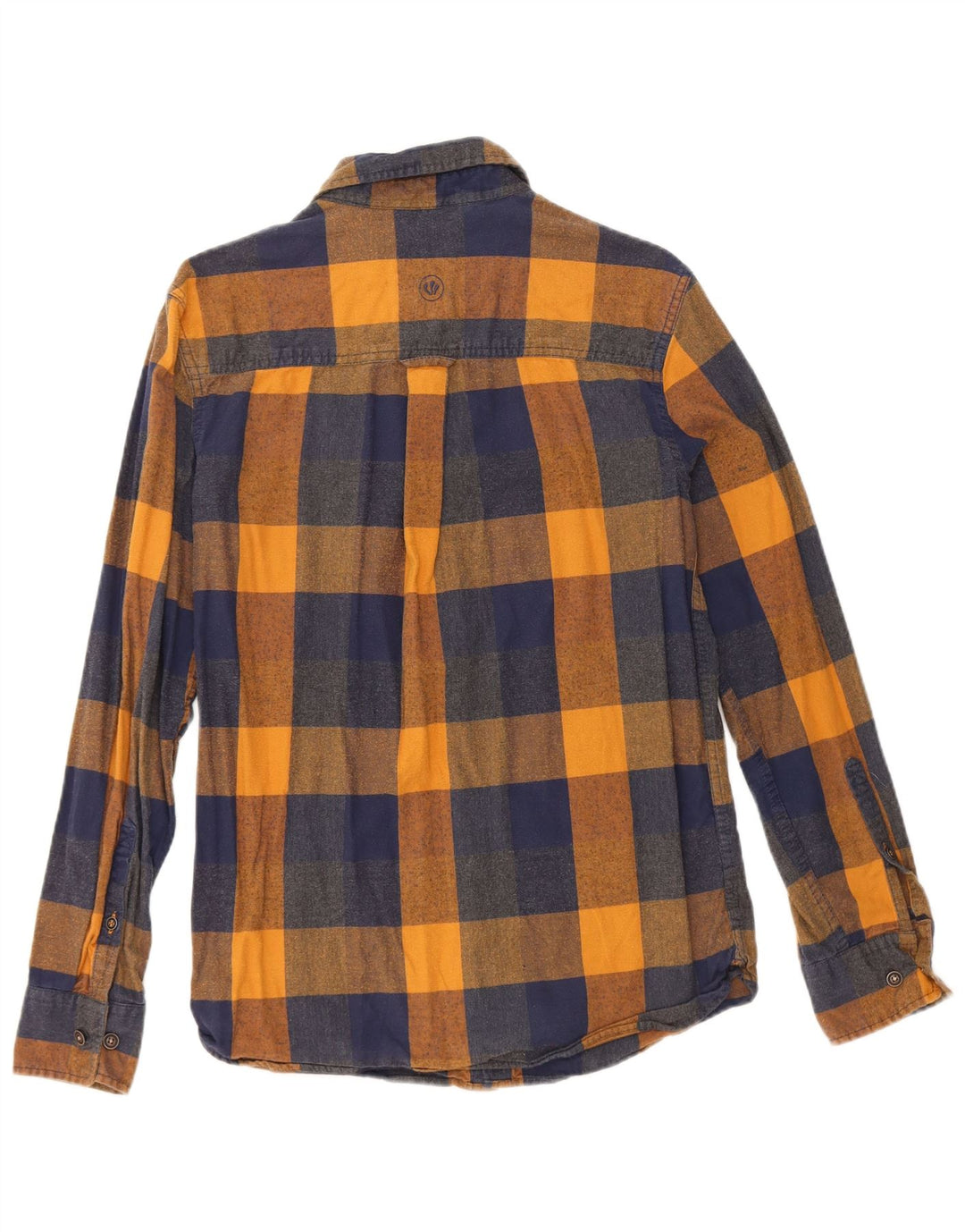 Ανδρικό φανελένιο πουκάμισο Fat Face XS Navy Blue Check Cotton