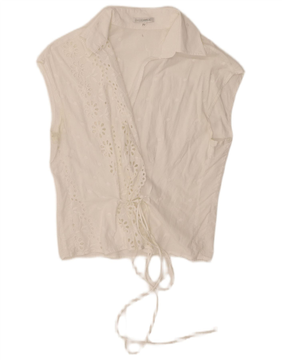Naracamicie γυναικείο αμάνικο πουκάμισο μπλούζα UK 12 Medium White