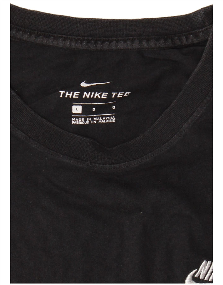 Ανδρικό T-Shirt NIKE Top Large Μαύρο