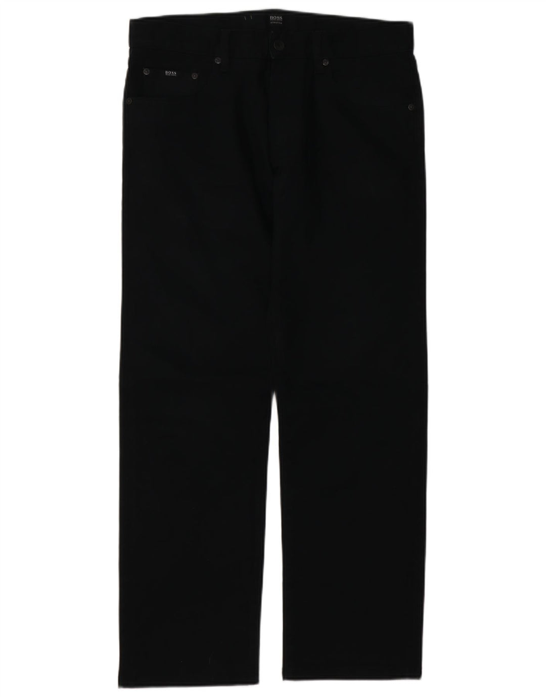 Ανδρικό τζιν HUGO BOSS ίσιο W33 L29 Μαύρο βαμβακερό