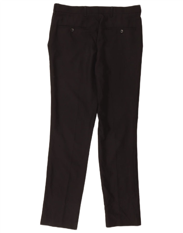 Marks & Spencer Ανδρικό Slim παντελόνι Chino W34 L33 Μαύρο πολυεστέρα