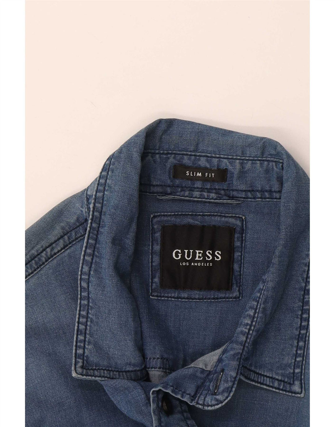 Ανδρικό τζιν πουκάμισο Guess Slim Fit Small Blue