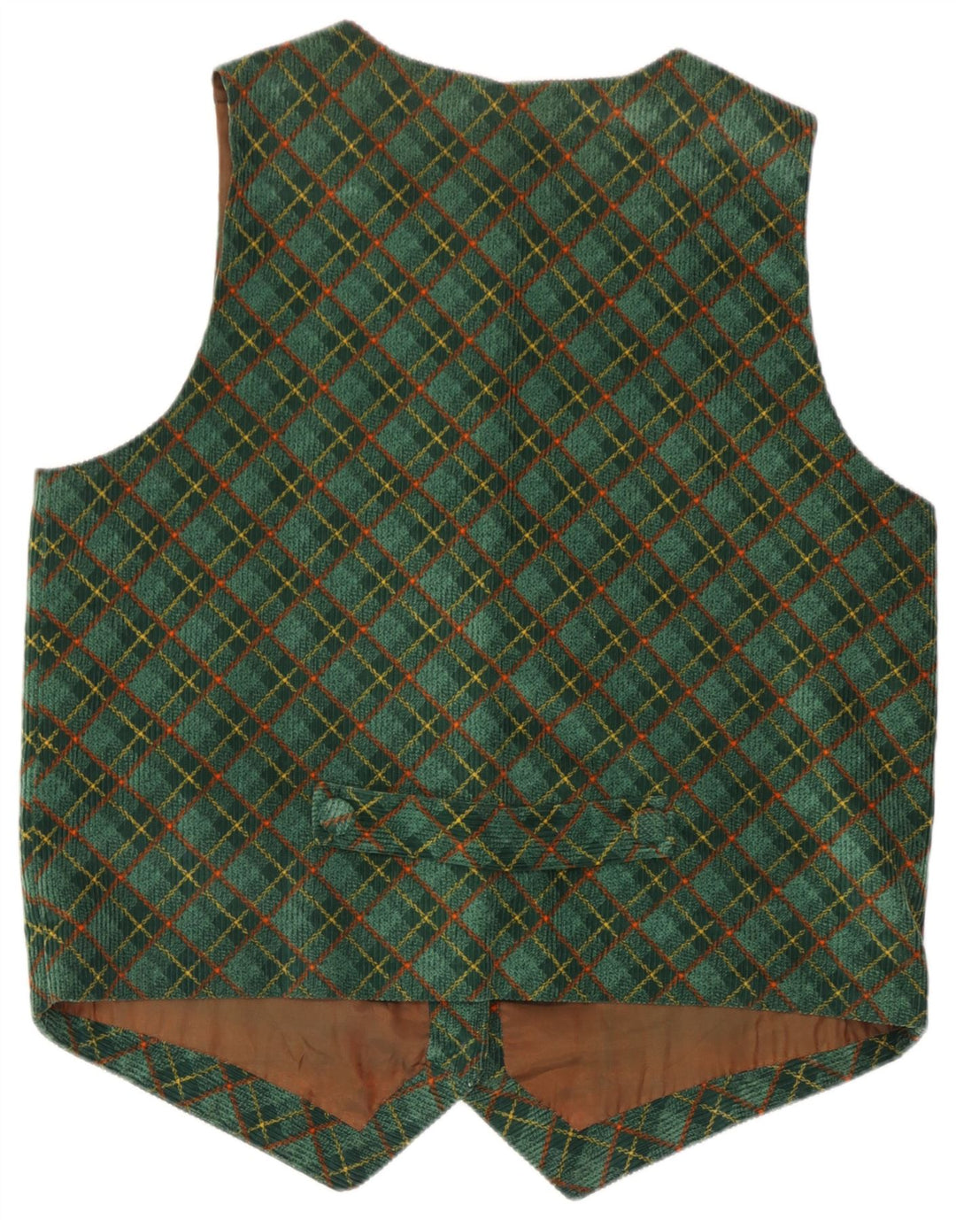Vintage γυναικείο γιλέκο UK 16 Large Green Check