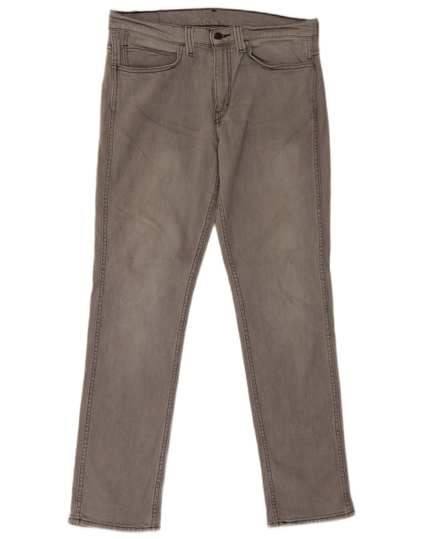 Levi's Mens 511 Tapered Slim Jeans W34 L32 Γκρι βαμβακερό