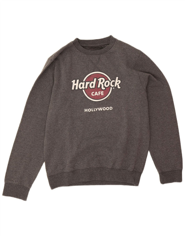 Ανδρικό φούτερ Hard Rock Cafe Hollywood Graphic Jumper Medium Grey Flecked