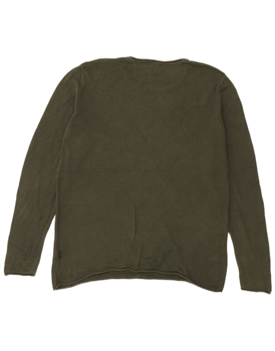 Jack & Jones Ανδρικό πουλόβερ με λαιμόκοψη, μεγάλο πράσινο
