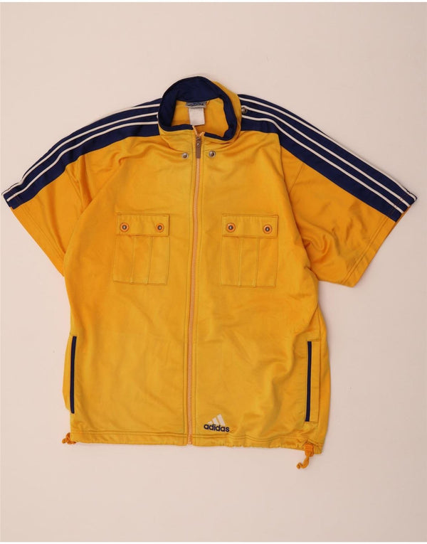 Ανδρική αθλητική φόρμα κοντομάνικη Adidas Top Jacket XL Yellow Colourblock