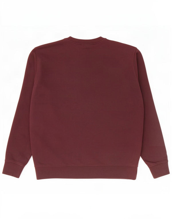 Ανδρικό φούτερ Marks & Spencer Jumper από βαμβακερό μπορντό μεγάλο