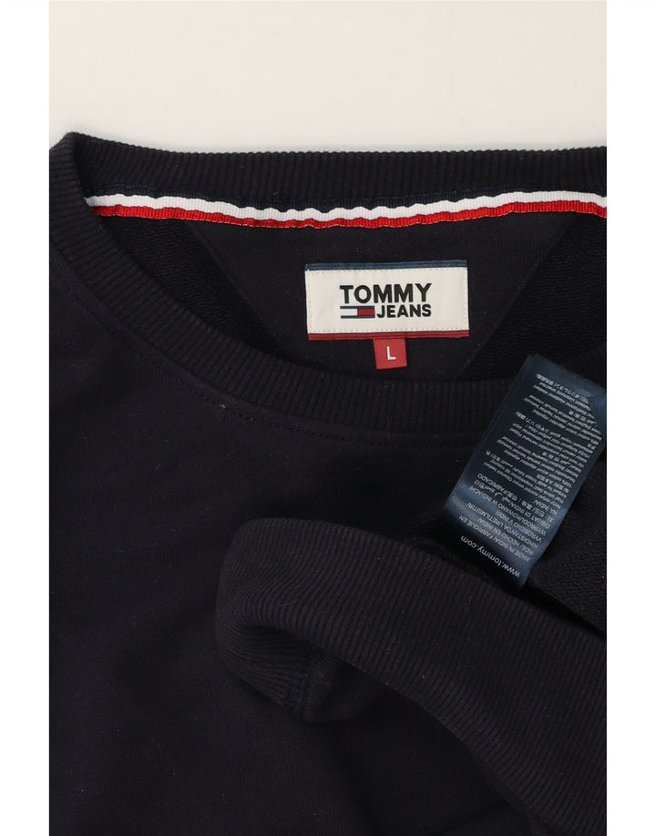 Ανδρικό φούτερ Tommy Hilfiger Jumper Large Navy Blue Cotton