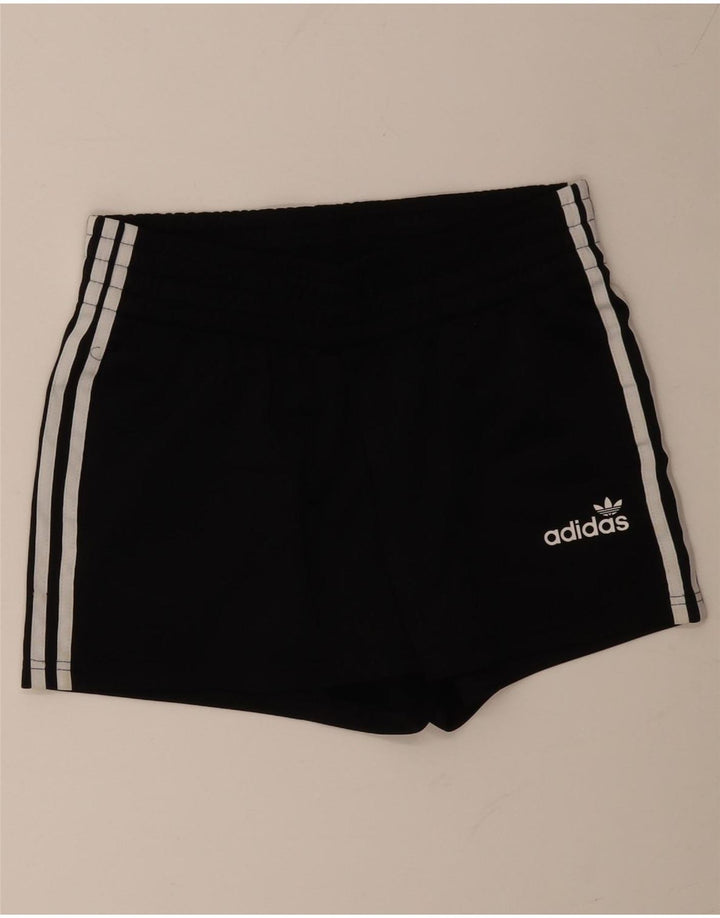 Γυναικείο αθλητικό σορτς ADIDAS UK 12 μεσαίο μαύρο πολυεστέρα