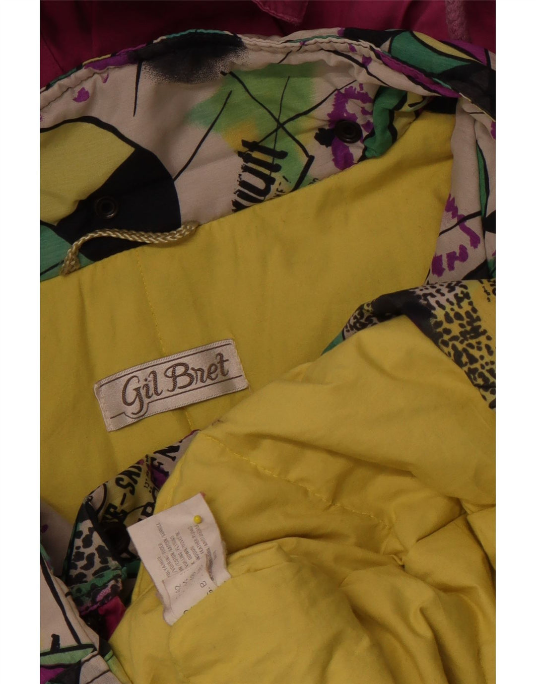 Gil Bret γυναικείο μπουφάν με κουκούλα UK 16 μεγάλο πολύχρωμο πολυαμίδιο