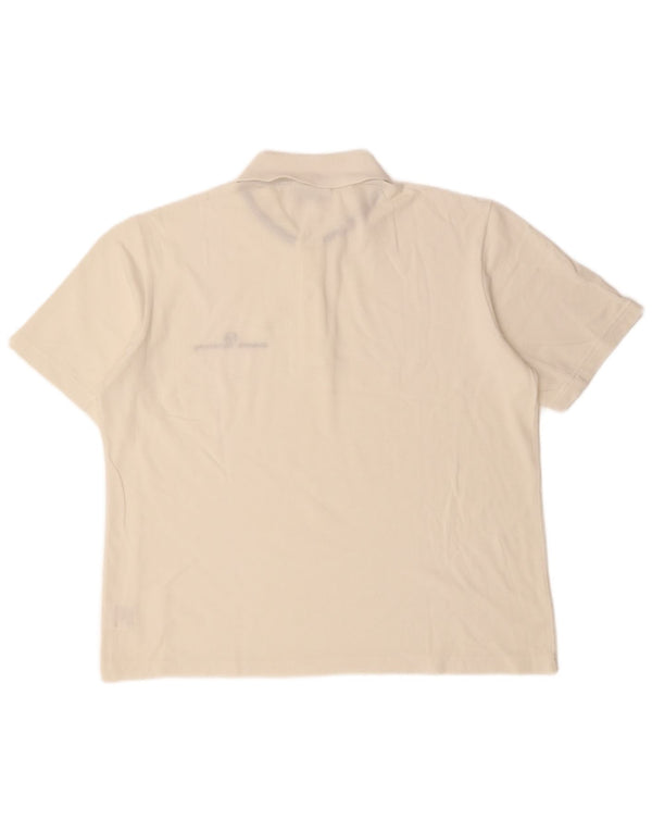 SERGIO TACCHINI Ανδρικό πουκάμισο πόλο XL Λευκό βαμβακερό