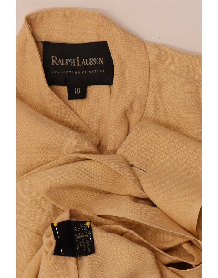 Γυναικείο Utility Jacket Ralph Lauren US 10 Μεγάλο Μπεζ Λινό