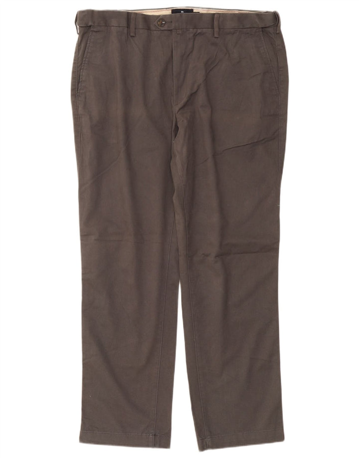Marks & Spencer Ανδρικό Παντελόνι Chino Straight Blue Harbour W40 L31 Γκρι
