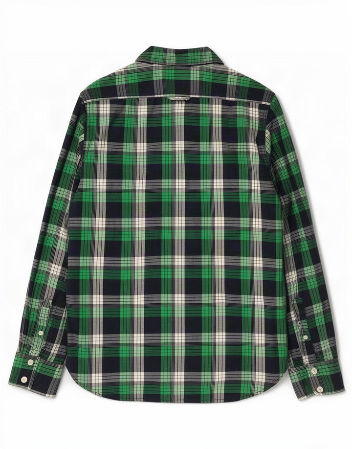 Ανδρικό πουκάμισο Superdry Large Green Check Cotton