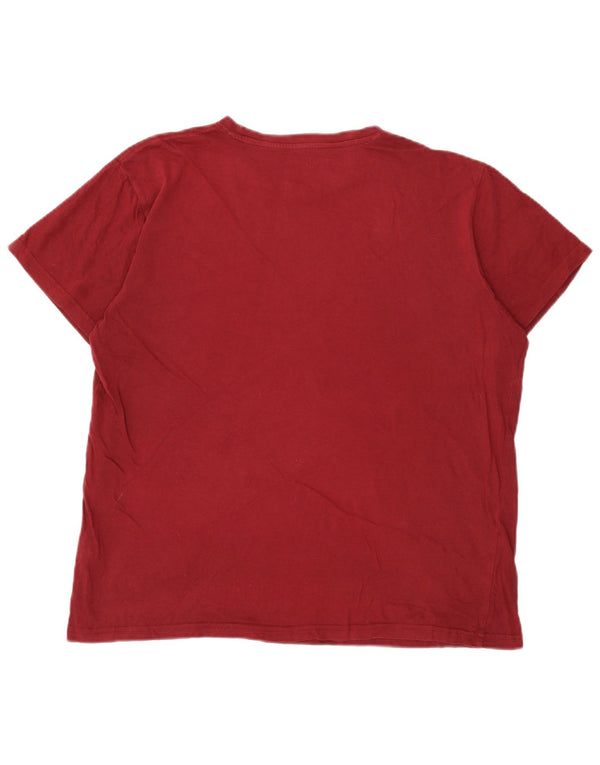 Ανδρικό T-Shirt Pierre Cardin Top XL Βουργουνδί βαμβακερό