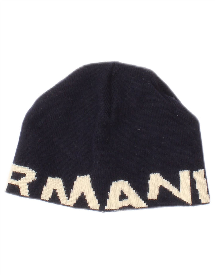 Armani Junior Boys Graphic Knit Beanie Καπέλο One Size Navy Blue Colourblock