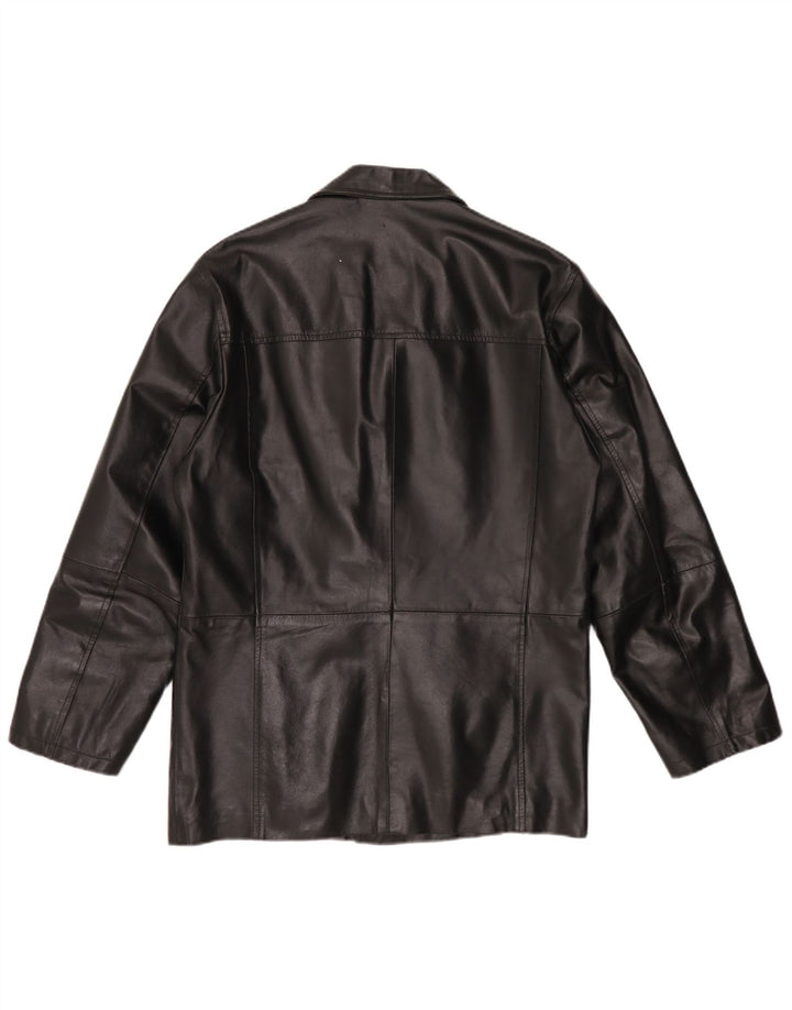 Vintage Ανδρικό Δερμάτινο Μπουφάν UK 42 XL Μαύρο Δερμάτινο