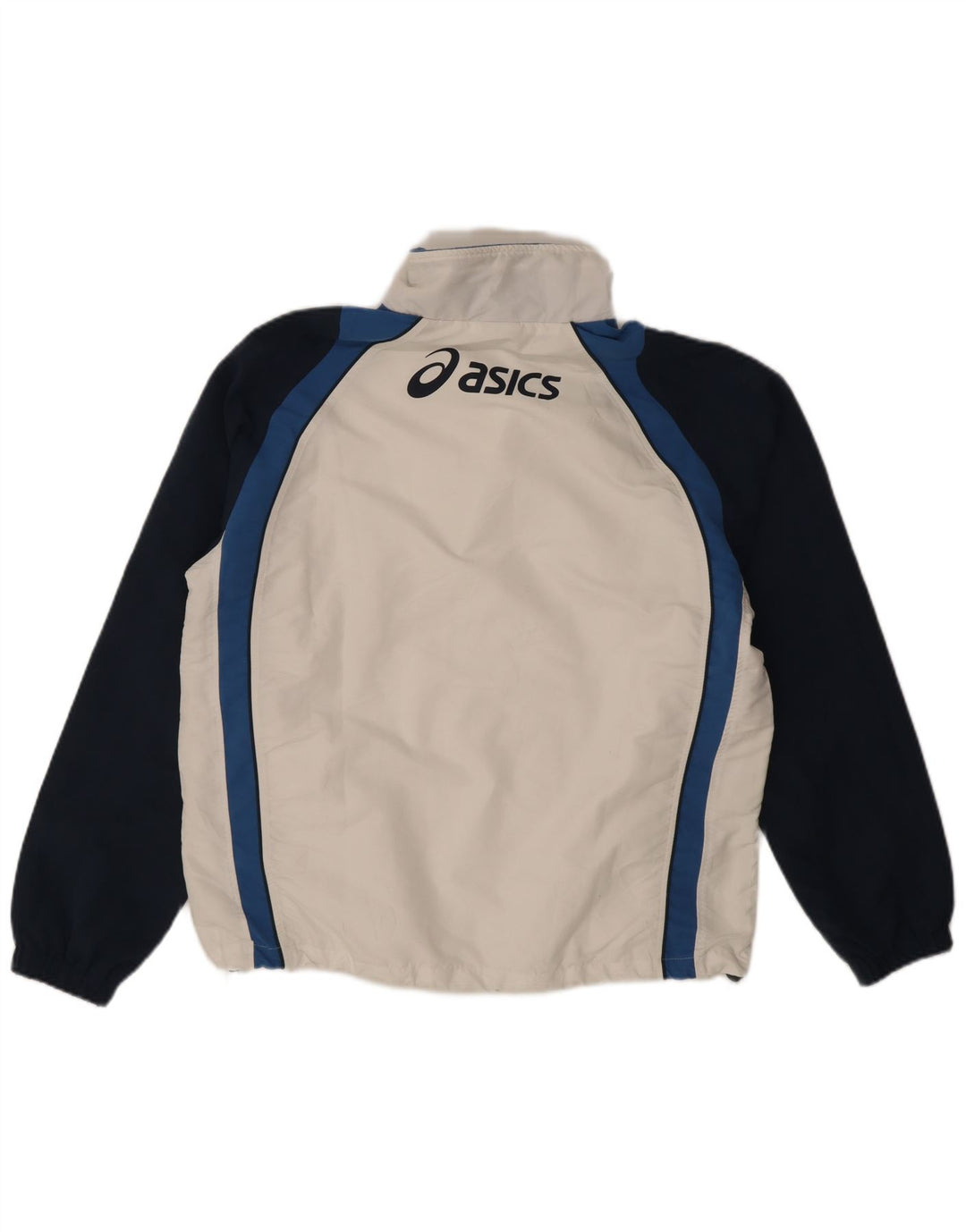 Ανδρική φόρμα φόρμας γραφικών Asics Top μπουφάν με μεγάλο λευκό χρώμα πολυεστέρα