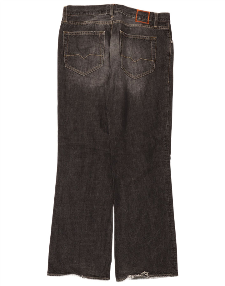 Ανδρικό τζιν HUGO BOSS Bootcut W34 L32 Μαύρο βαμβακερό