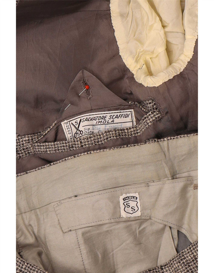Vintage ανδρική φόρμα με 2 κουμπιά UK 38 Medium W30 L34 Grey Flecked