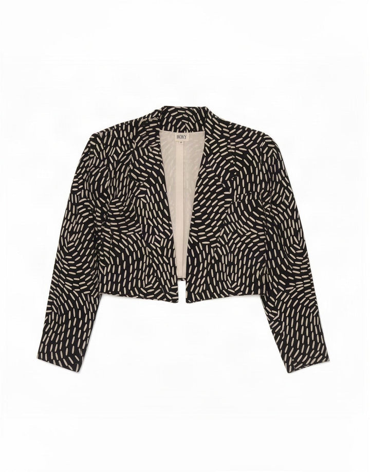 Roxy Γυναικείο μπουφάν Bolero Abstract Pattern EU 40 Medium Black Silk