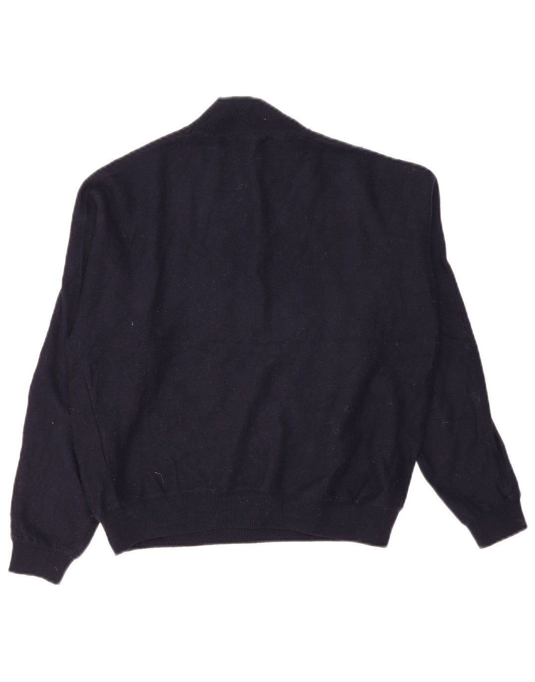 Zara γυναικείο πουλόβερ με λαιμό χελώνα UK 14 Medium Navy Blue Nylon