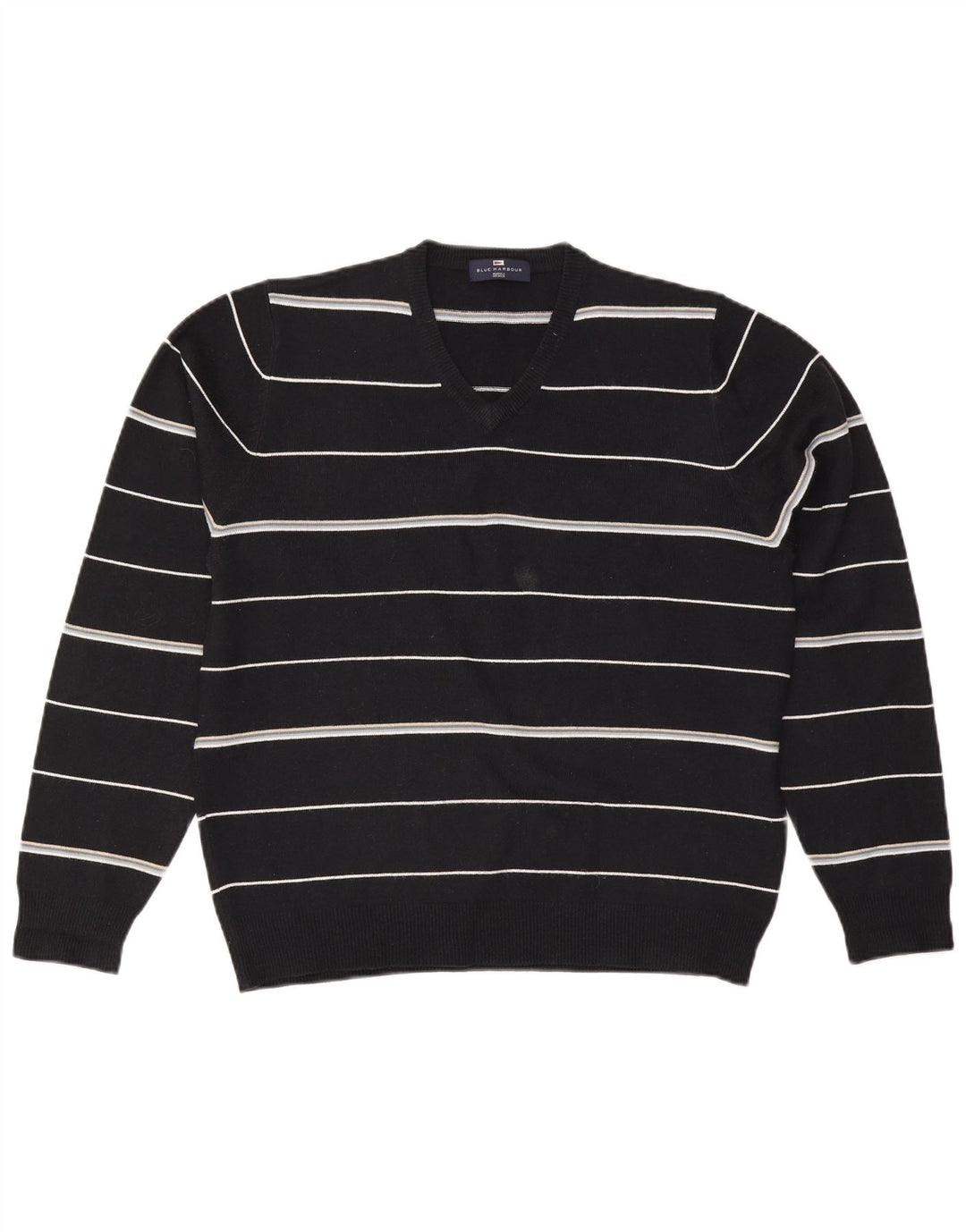 Ανδρικό πουλόβερ Marks & Spencer Μπλε Harbor με V-Neck Jumper Medium Navy Blue