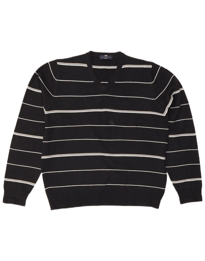 Ανδρικό πουλόβερ Marks & Spencer Μπλε Harbor με V-Neck Jumper Medium Navy Blue