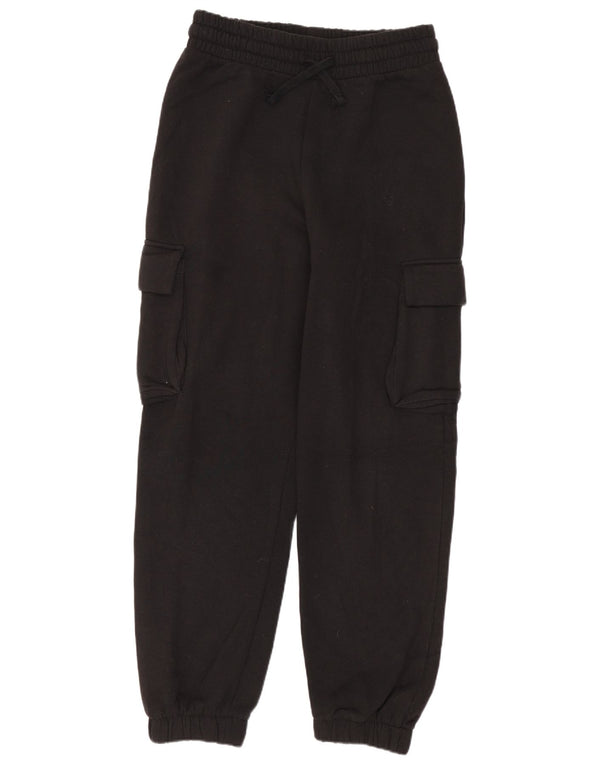 Zara Γυναικεία φόρμα Cargo Παντελόνια Joggers UK 10 Small Black Cotton